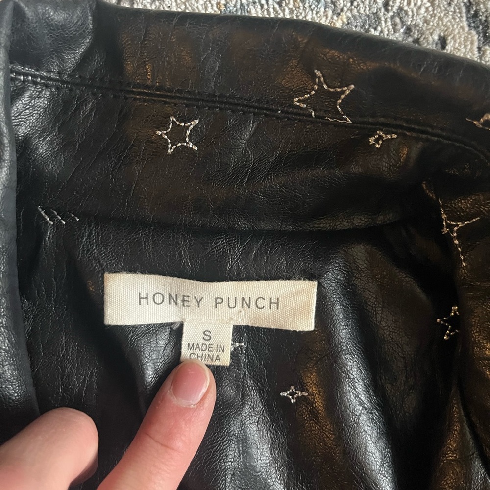 constellation black leather jacket - Picture 4 of 4